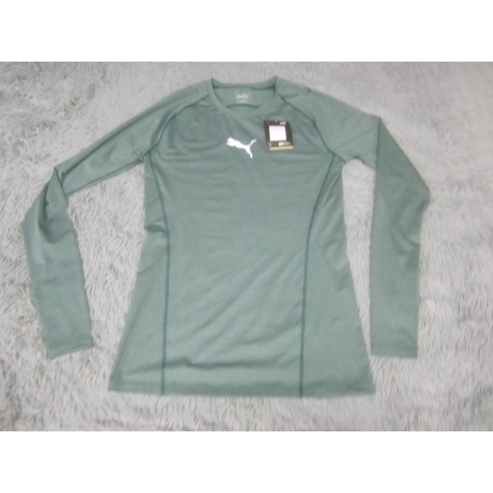 Puma Shirt Adult Large Tech Lite Ponderosa Pine Heather Long Sleeve NWT Mens